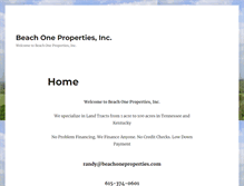 Tablet Screenshot of beachoneproperties.com